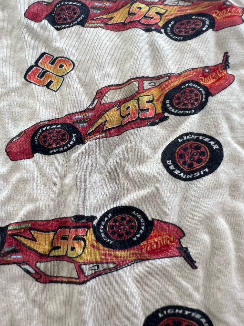 Little Sleepies lightning McQueen long sleeve tee, 5-6 - Picture 4 of 4